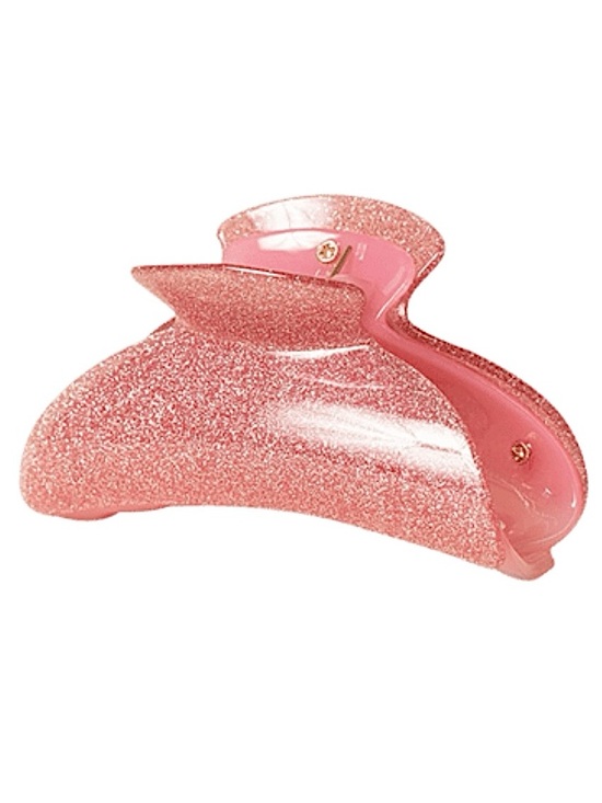 Insert Name Here Hair Accessories - Insert Name Here Hair Pink Glitter Jelly Claw Clip - Non-Slip Extra Durable Clip